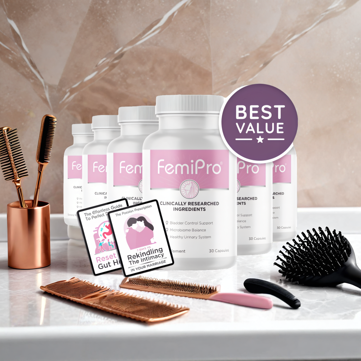 FemiPro - 6 Bottles + 2  Ebooks