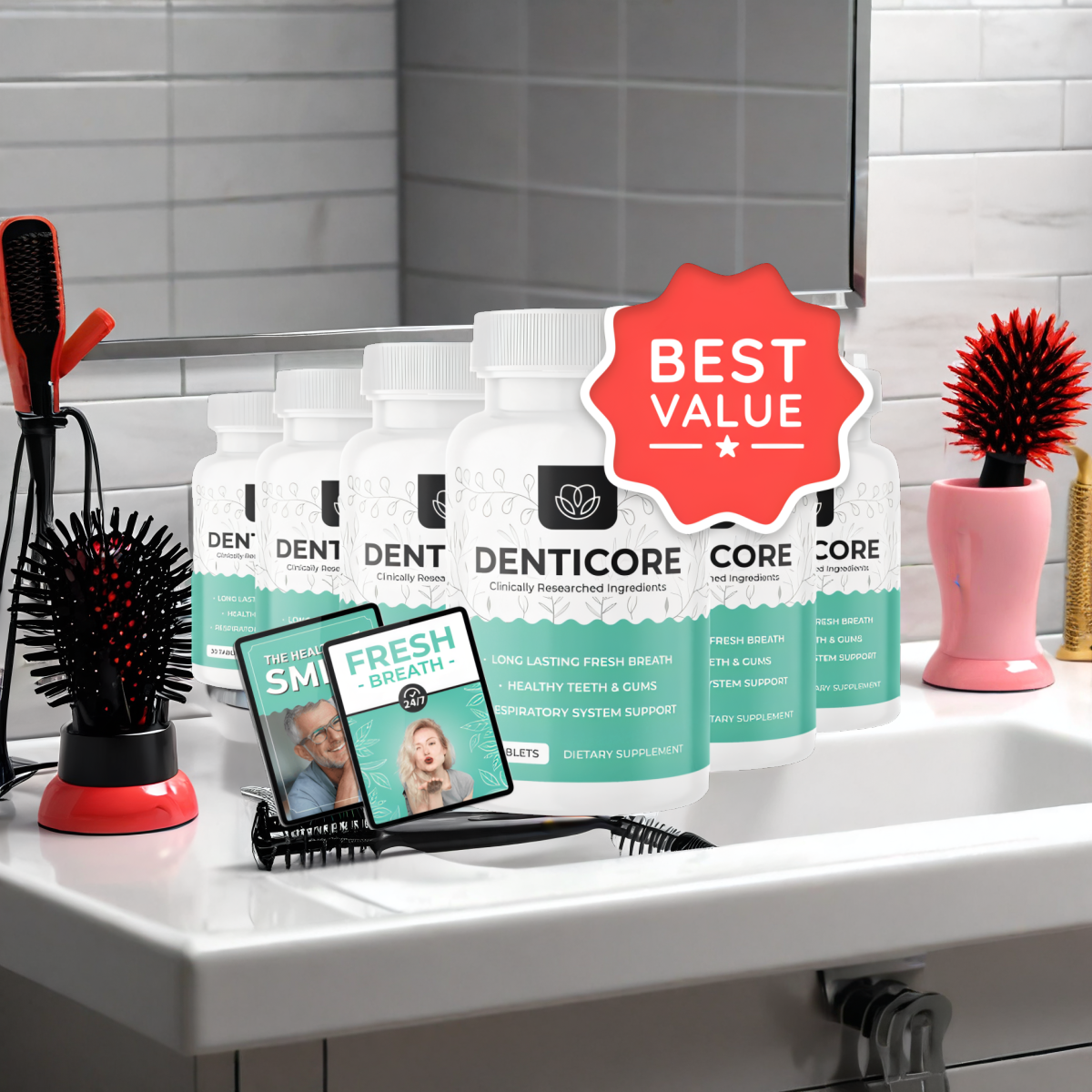 DentiCore - 6 Bottles + 2  Ebooks